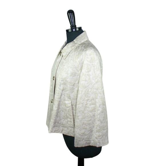 Emma James Brocade Jacket White Silver Bell Sleeves Fairy Soft Girl 10 - Picture 2 of 5